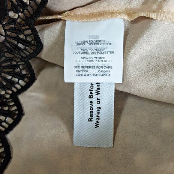 J. CREW BELL Sleeve DAISY Lace SHEATH Dress BLACK/NUDE - Picture 9 of 10